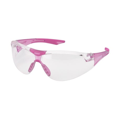 Avion, Safety Glasses, Anti-Fog & Anti-Scratch, Clear Lens, Pink Frame, Half-Frame MPN:SG18CSLPINK