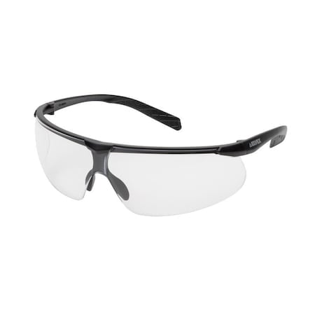 Helium 20™, Safety Glasses, Anti-Fog, Anti-Static & Anti-Scratch, Clear Lens, Black Frame MPN:SG62CAF