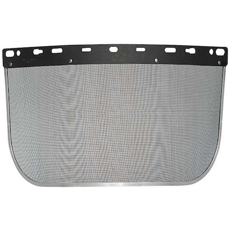 Faceshield Screen Visor, Black Visor, 8 in Height, Uncoated Lens, Black MPN:SV-15H