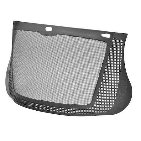 Faceshield Screen Visor, Black Visor, Steel Mesh, Uncoated Lens, Black MPN:SV-70