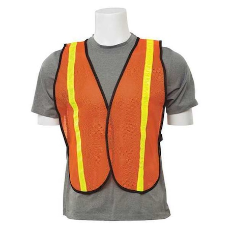 One Size Hi-Viz Vest with Stripe, Orange MPN:WEL14601HO