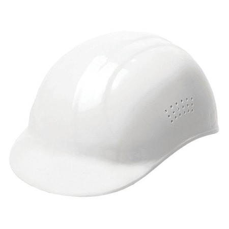 Vented Bump Cap, Front Brim, 4-Point Pinlock Suspension, Fits Hat Size 6 1/2 to 7 3/4, White MPN:WEL19111WH