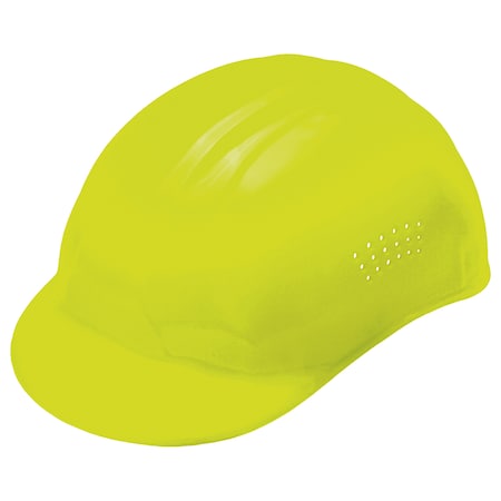 Vented Bump Cap, Front Brim, 4-Point Pinlock Suspension, Fits Hat Size 6 1/2 to 7 3/4, Hi-Viz Yellow MPN:WEL19117HY