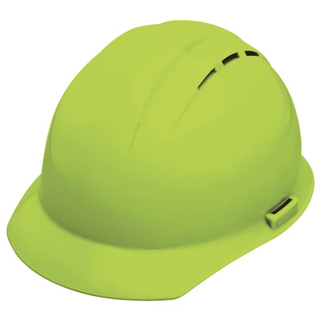 Hard Hat, Americana, Polyethylene, 4 Point Pinlock, Type 1, Class C, Hi-Vis Lime MPN:WEL19250HL