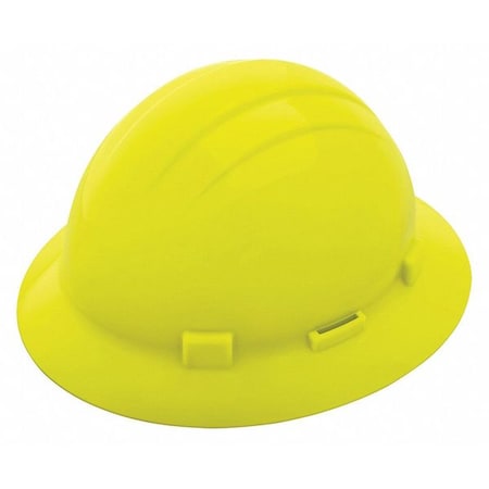 Hard Hat, Americana, Polyethylene, 4 Point Ratchet, Type 1, Class E, Hi-Vis Yellow MPN:WEL19264HY