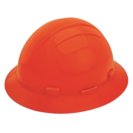 Hard Hat, Americana, Polyethylene, 4 Point Ratchet, Type 1, Class E, Hi-Vis Orange MPN:WEL19265HO