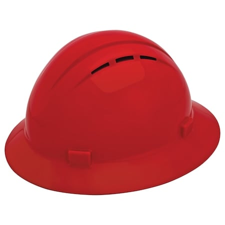 Hard Hat, Americana, Polyethylene, 4 Point Pinlock, Type 1, Class C, Red MPN:WEL19334RE