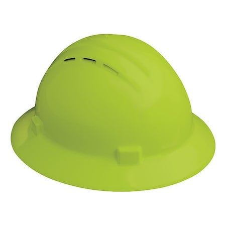 Hard Hat, Americana, Polyethylene, 4 Point Ratchet, Type 1, Class C, Hi-Vis Lime MPN:WEL19430HL