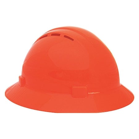 Hard Hat, Americana, Polyethylene, 4 Point Ratchet, Type 1, Class C, Hi-Vis Orange MPN:WEL19437HO