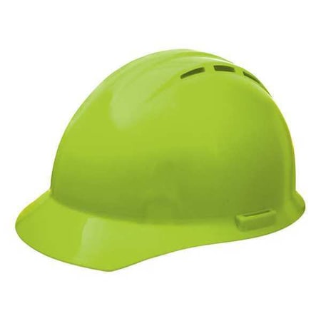 Hard Hat, Americana, Polyethylene, 4 Point Ratchet, Type 1, Class C, Hi-Vis Lime MPN:WEL19450HL