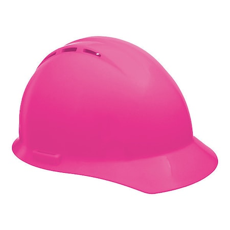 Hard Hat, Americana, Polyethylene, 4 Point Ratchet, Type 1, Class C, Hi-Vis Pink MPN:WEL19453HP