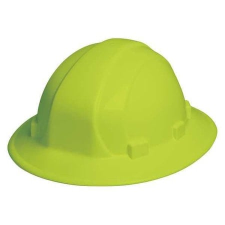 Hard Hat, Omega II, Polyethylene, 6 Point Pinlock, Type 1, Class E, Hi-Vis Lime MPN:WEL19510HL