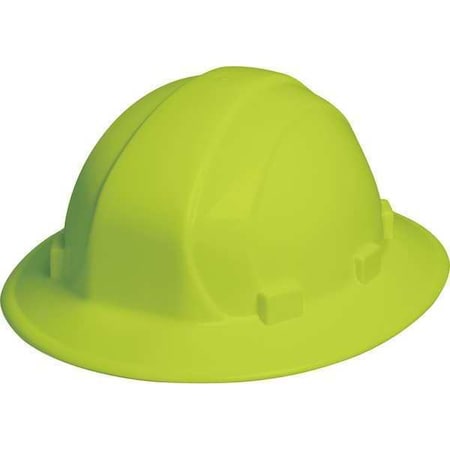 Hard Hat, Omega II, Polyethylene, 6 Point Ratchet, Type 1, Class E, Hi-Vis Lime MPN:WEL19920HL