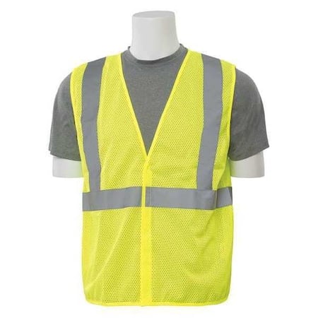Safety Vest, Economy, Hi-Viz, Lime, 3XL MPN:WEL61429HL3X