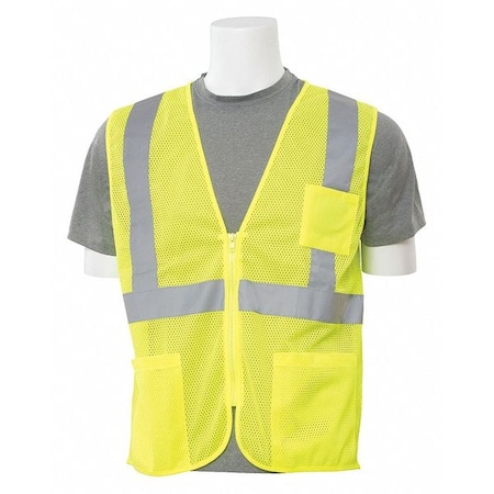 Safety Vest, Economy, Hi-Viz, Lime, L MPN:WEL61648HLLG