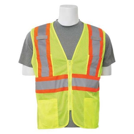 Vest, Hi-Viz, Lime, Contrasting Trim, S MPN:WEL61814HLSM