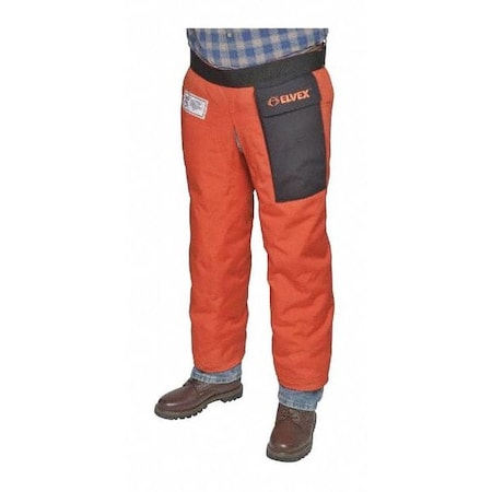Chainsaw Chaps, Orange, Nylon, 36 in Length MPN:WELJE91236