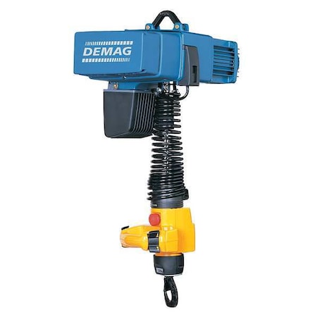 Electric Chain Hoist, 250 lb, 9 ft, Hook Mounted - No Trolley, 480V AC, Blue MPN:DCMS Pro 1-125 1/1 H2.8 VS30-30 480/60
