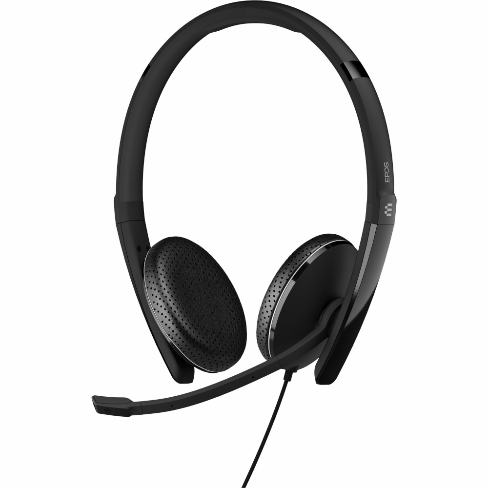 EPOS ADAPT 165T USB-C II - Stereo - USB Type C, Mini-phone (3.5mm) - Wired - On-ear - Binaural - Ear-cup - 7.58 ft Cable - Noise Canceling MPN:1000906
