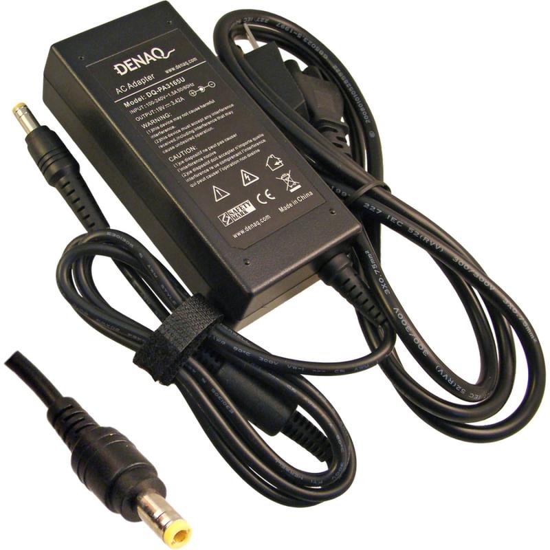 DENAQ 19V 3.42A 5.5mm-2.5mm AC Adapter for TOSHIBA Satellite Series Laptops - 65 W - 19 V DC Output - 3.42 A MPN:DQ-PA3165U-5525