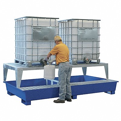 Twin IBC Containment Unit 36 in H Blue MPN:K17-8015