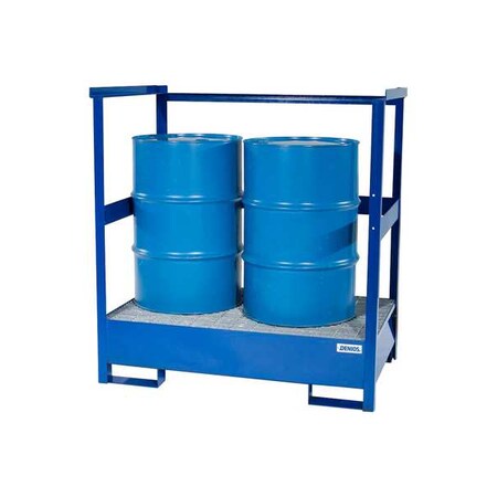 Spill Pallet, 66 gal Spill Capacity, 2 Drums, 1, 200 lb Load Capacity, Steel MPN:K17-3202