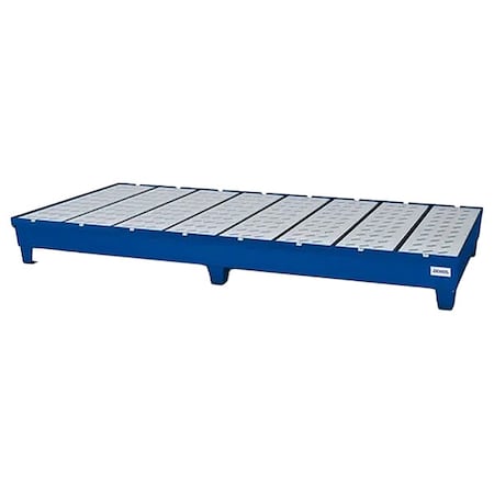 Spill Pallet, 124 gal Spill Capacity, 8 Drums, 4, 800 lb Load Capacity, Steel MPN:K19-3105