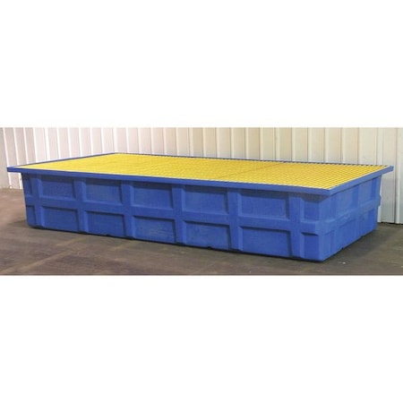 Spill Pallet, 385 gal Spill Capacity, 2 Drums, 10, 000 lb Load Capacity, Polyethylene MPN:K22-0452