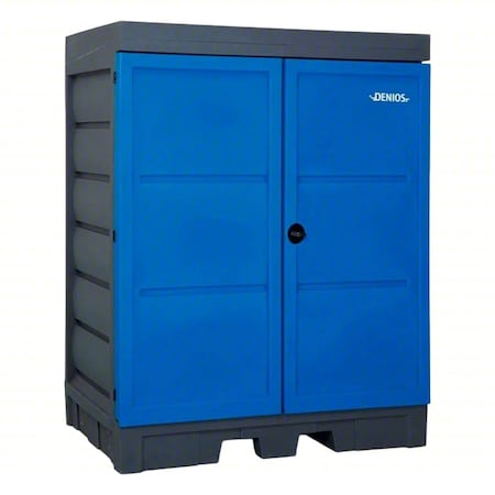 Corrosives Safety Storage Cabinet, 66 gal, 3 Shelves, Polyethylene, 42 in W x 78 in H x 61 1/2 in D MPN:K22-0543