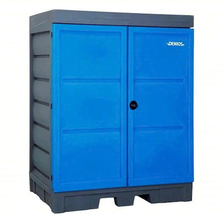 Corrosives Safety Storage Cabinet, 66 gal, 0 Shelves, Polyethylene, 42 in W x 78 in H x 61 1/2 in D MPN:K22-0545