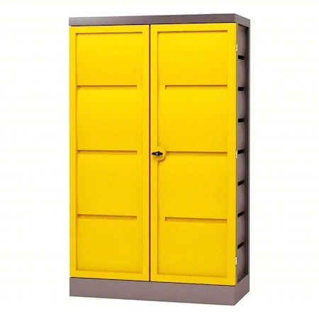 Corrosives Safety Storage Cabinet, 20 gal, 4 Shelves, Polyethylene, 25 1/4 in W x 78 1/2 in H x MPN:K22-0561