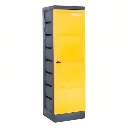 Corrosives Safety Storage Cabinet, 10 gal, 4 Shelves, Polyethylene, 25 1/4 in W x 78 1/2 in H x MPN:K22-0575