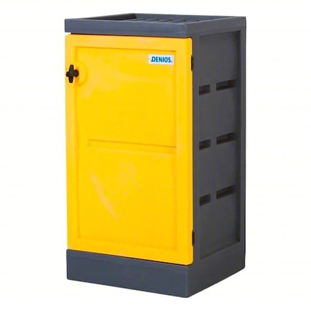 Corrosives Safety Storage Cabinet, 10 gal, 2 Shelves, Polyethylene, 25 1/4 in W x 44 1/2 in H x MPN:K22-0620