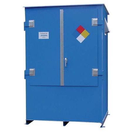 HazmatSafetyLocker, Blue, 100inH, Steel MPN:K17-3583