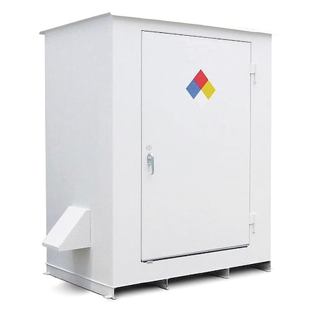 HazmatSafetyLocker, White, 98inH, Steel MPN:N05-3009