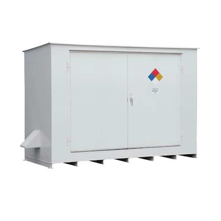 HazmatSafetyLocker, White, 98inH, Steel MPN:N05-3030