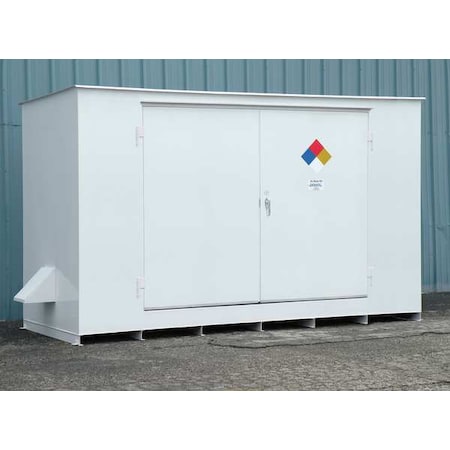 HazmatSafetyLocker, White, 98inH, Steel MPN:N05-3035