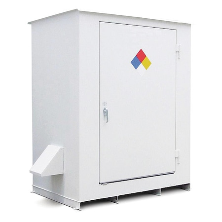 HazmatSafetyLocker, White, 98inH, Steel MPN:N05-4009