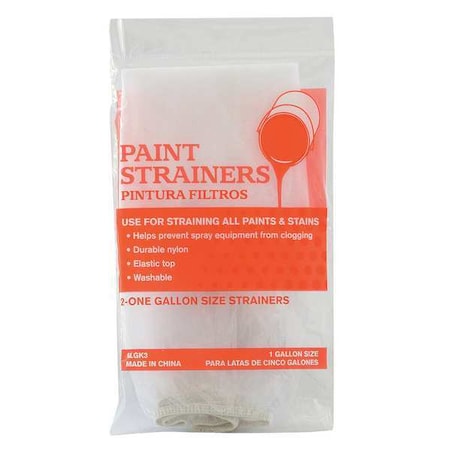 Reusable Paint Strainer, 12x12-1/2 In, PK2 MPN:PS1