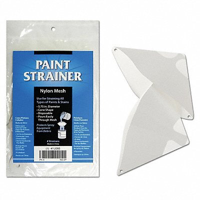Cone Paint Strainer Nylon Mesh PK4 MPN:NS-4P