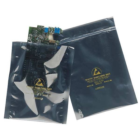 Reclosable Poly Bag, Zip Seal, 6 in L, 4 in W, 0.003 in Thick, Low Density Polyethylene (LDPE) MPN:13615