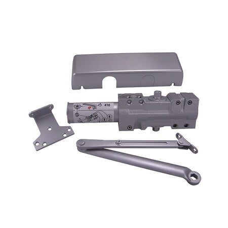 Door Closer, Dark Bronze Painted, Regular Arm, Adjustable Size 1-6, Full Plastic Cover MPN:DH-416-BZ