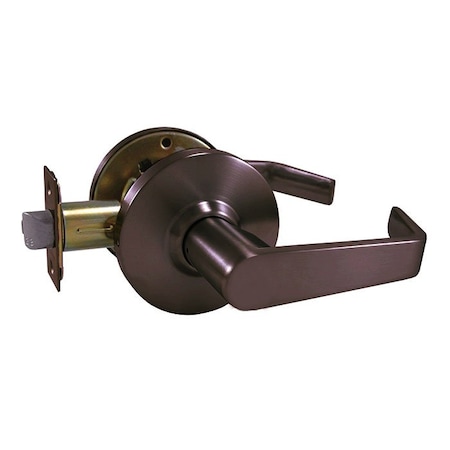 Grade 2 Cylindrical Lock, 75-Passage, F-Flat Lever, Round Rose, Oil Rubbed Dark Bronze, 2-3/4 Inch MPN:DH-J-75-F-10B
