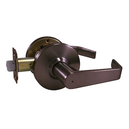 Grade 2 Cylindrical Lock, 76-Privacy, F-Flat Lever, Round Rose, Oil Rubbed Dark Bronze, 2-3/4 Inch MPN:DH-J-76-F-10B