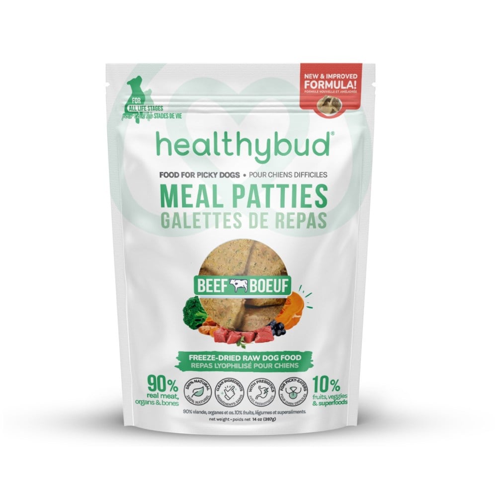 Healthybud Freeze-Dried Meal Patties, Beef, 14 Oz MPN:HB282