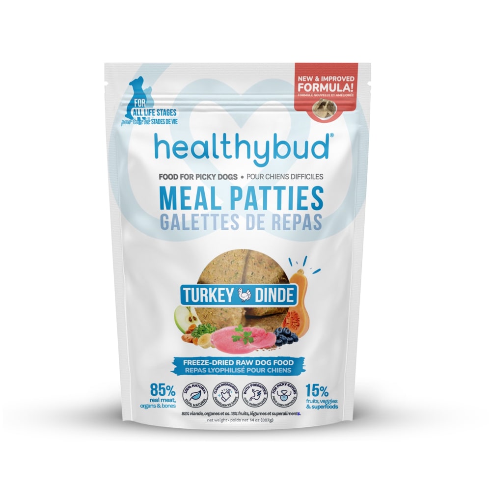 Healthybud Freeze-Dried Meal Patties, Turkey, 14 Oz MPN:HB329
