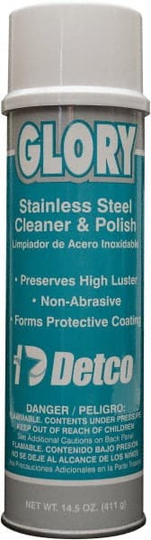 Stainless Steel Cleaner & Polish: 20 fl oz Aerosol Can, Lemon Scent MPN:0816-A12