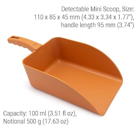 Det. Square Scoop Mini (100ml/500g) Orange MPN:514-S085-P08-Z03