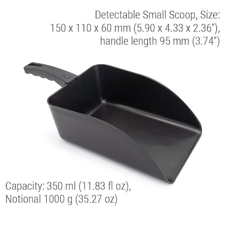 Metal DetectableScoop, 5.9 in L, Black, PK5 MPN:514-S086-P02-Z03