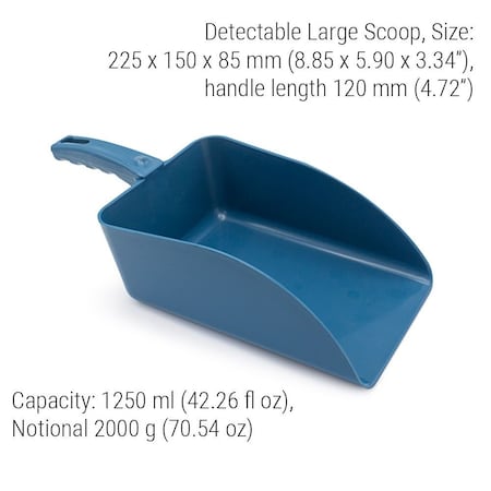 Metal DetectableScoop, 8.85 in L, Blue, PK5 MPN:514-S088-P01-Z03